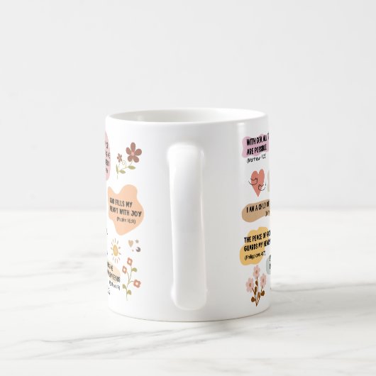 Mijn dagelijkse Bijbelse affirmaties Boho Versie Koffiemok (Handvat)