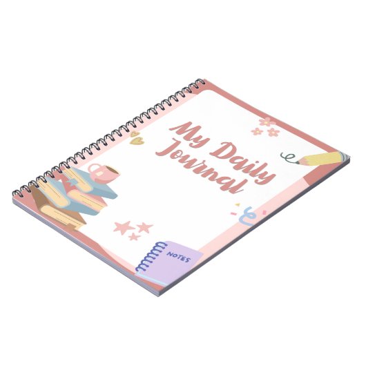 Mijn dagelijkse dagboek notitieboek (Linkerzijde)