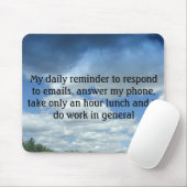 Mijn dagelijkse herinnering om te reageren op e-ma muismat (Met muis)