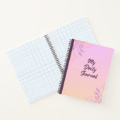 Mijn dagelijkse journaal Spiraal Notebook Notitieboek (Binnen)