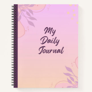 Mijn dagelijkse journaal Spiraal Notebook Notitieboek