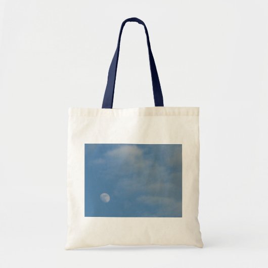 Mijn Dagelijkse Maan Foto Afbeelding Budget Canvas Tote Bag (Voorkant)