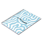 Mijn dagelijkse planner Hoesje met Abstracte golve Notitieboek (Linkerzijde)