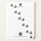 Mijn dagelijkse planner Mini Schnauzer Bloem Roze  (Achterkant)