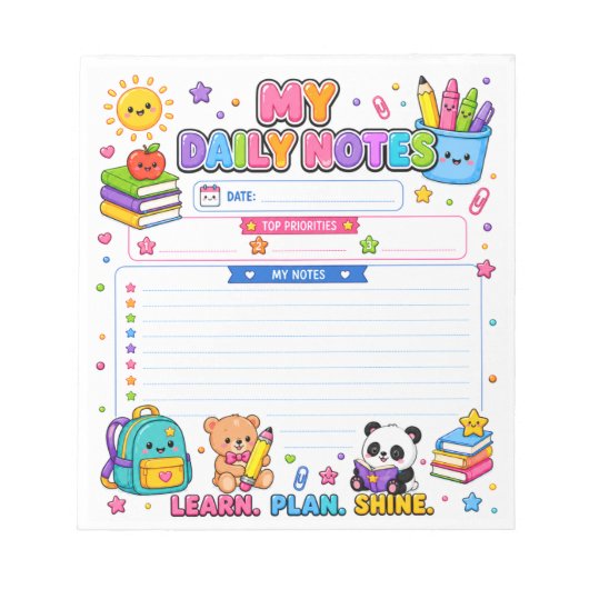 Mijn Dagelijkse Planner Notitieblok (Voorkant)