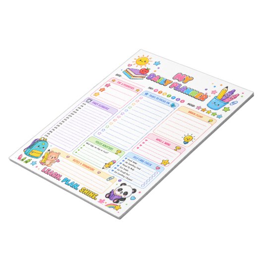 Mijn Dagelijkse Planner Notitieblok (Schuin)