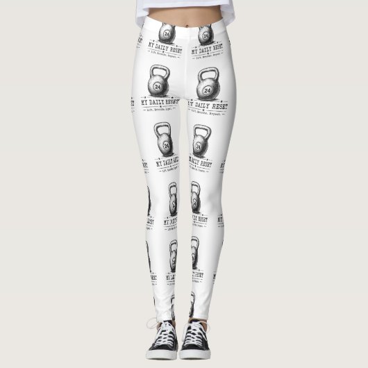 Mijn Dagelijkse Reset | Lift Breathe Repeat Workou Leggings (Voorkant)