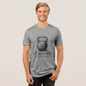 Mijn Dagelijkse Reset | Lift Breathe Repeat Workou Tri-Blend Shirt (Voorkant volledig)