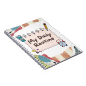 Mijn dagelijkse routine Cahier met spiralen Notitieboek (Rechterzijde)