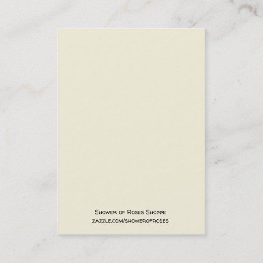 Mijn dagochtend biedt gebeden Floral Heilige Kaart Visitekaartje (Achterkant)