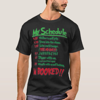 Mijn dagschema IM geboekt Kerst Shirt Merry Ch