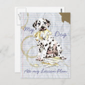 Mijn Dalmatian Ate My Lesson Plan Briefkaart (Voorkant / Achterkant)