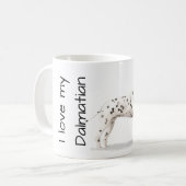 Mijn Dalmatiër Liefde Koffiemok (Voorkant links)