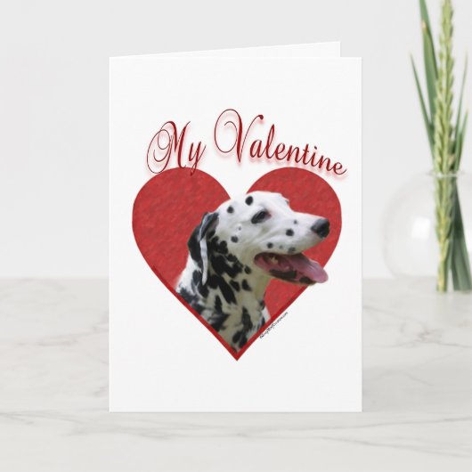 Mijn Dalmatische Valentijn Feestdagen Kaart (Voorkant)