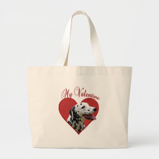 Mijn Dalmatische Valentijn Grote Tote Bag (Voorkant)