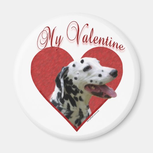 Mijn Dalmatische Valentijn Magneet (Voorkant)