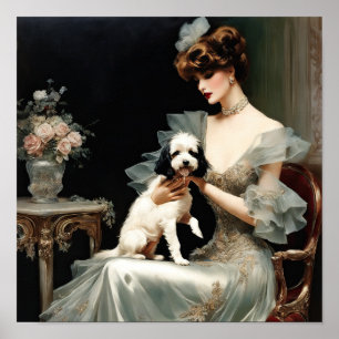 Mijn dame en haar puppy poster