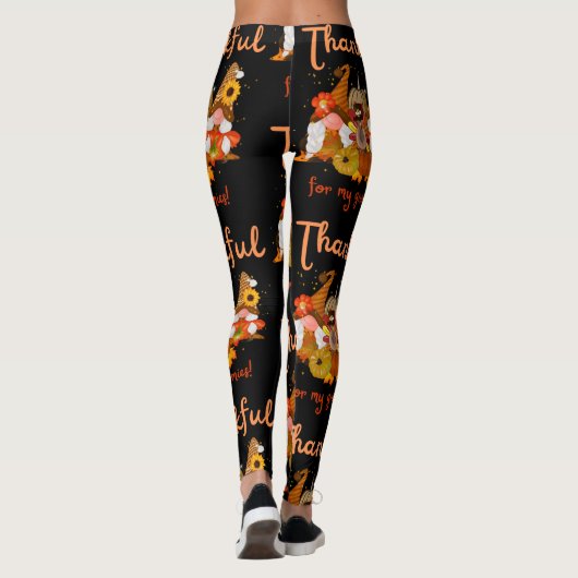 Mijn dank aan de Thanksgiving van gnomen Leggings (Achterkant)