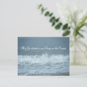 Mijn dankbaarheid is zo diep als de oceaan! Dank j Briefkaart (Staand voorkant)