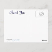 Mijn dankbaarheid is zo diep als de oceaan! Dank j Briefkaart (Achterkant)