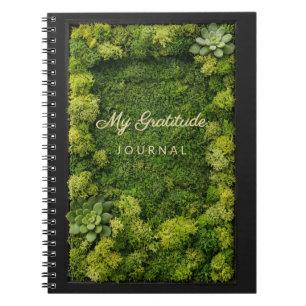 Mijn Dankbaarheidsjournaal Groene Mos Esthetische  Notitieboek
