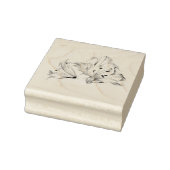 Mijn Darling White Lily Elegant Botanical Chic Rubberstempel (Stempel)