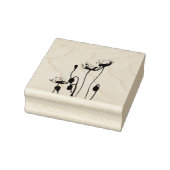 Mijn Darling Wild Poppies Elegant Botanical Rubberstempel (Stempel)