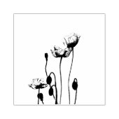Mijn Darling Wild Poppies Elegant Botanical Rubberstempel (Afrduk)