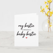 Mijn das is een zwangere Kaart, Kaart voor moeder. (Gele Bloem)