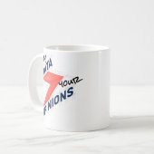 Mijn data boven jouw meningen | Grappige kantoor g Koffiemok (Voorkant links)