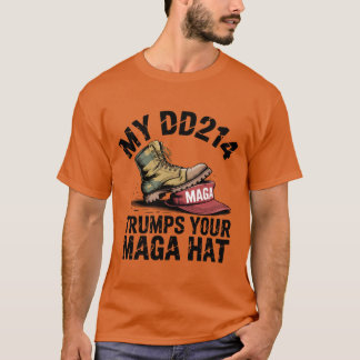Mijn DD214 overtreft uw MAGA-Pet T-shirt