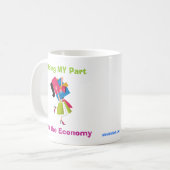 MIJN deel voor de economie Koffiemok (Voorkant links)