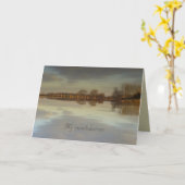 Mijn deelneming - Wenskaart Kaart (Gele Bloem)