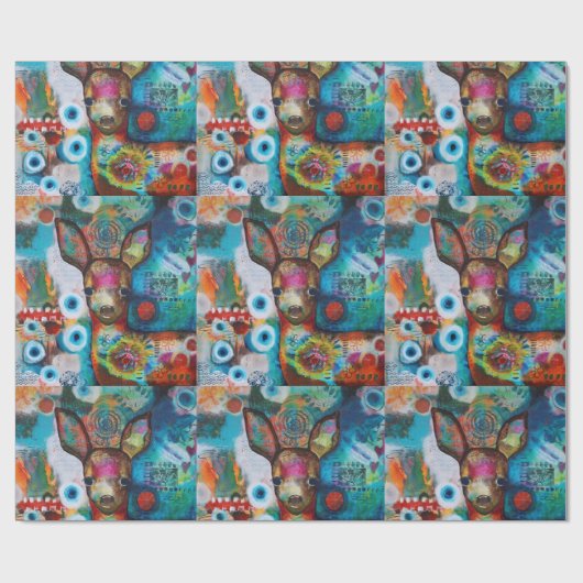 Mijn deer Wrapping Paper (steen) Cadeaupapier (Vlak)