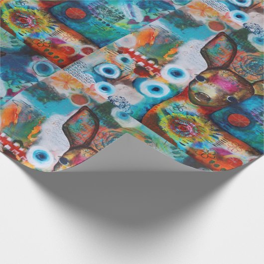 Mijn deer Wrapping Paper (steen) Cadeaupapier (Hoek)