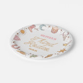 Mijn derde Rodeo Disco Cowgirl 3e verjaardag Papieren Bordje (Gekanteld)