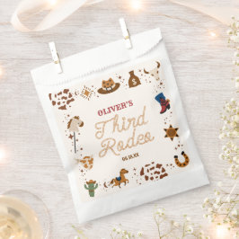 Mijn derde Rodeo Westerne Cowboy 3e verjaardagsfee Bedankzakje