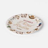 Mijn derde Rodeo Westerne Cowboy 3e verjaardagsfee Papieren Bordje (Gekanteld)