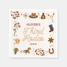 Mijn derde Rodeo Westerne Cowboy 3e verjaardagsfee