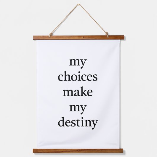 Mijn Destiny Wood Topped Wall Tapestry Hangend Wandkleed (Voorkant)