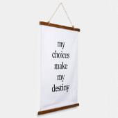 Mijn Destiny Wood Topped Wall Tapestry Hangend Wandkleed (Gebogen)