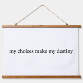 Mijn Destiny Wood Topped Wall Tapestry Hangend Wandkleed