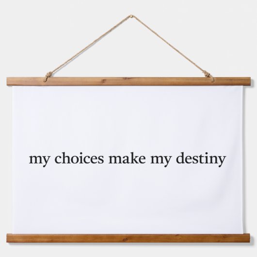 Mijn Destiny Wood Topped Wall Tapestry Hangend Wandkleed (Voorkant)