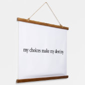 Mijn Destiny Wood Topped Wall Tapestry Hangend Wandkleed (Gebogen)