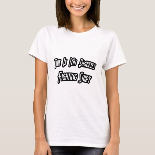 Mijn Diabetes die Shirt bestrijden (Voorkant)