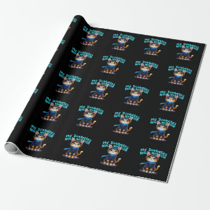 Mijn diabetes Ninja Warrior staan sterk Cadeaupapier