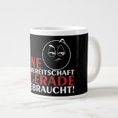 Mijn dialoogbereidheid is nu op! grote koffiekop (Voorkant rechts)