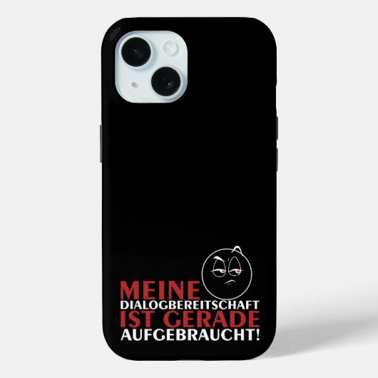 Mijn dialoogbereidheid is nu uitgeput! Case-Mate iPhone case (Achterkant)