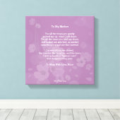 Mijn Dichter Boom, aan mijn moeder, Canvas Afdruk (Insitu (Houten vloer))