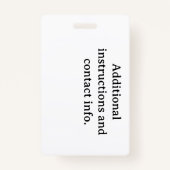 Mijn dichter, Dog is Home Alone Card Sleutelhanger Badge (Achterkant)